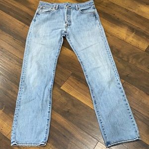 Levi’s 501 xx light wash button fly  34